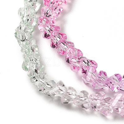 Transparent Glass Bead Strands GLAA-H023-02D-1
