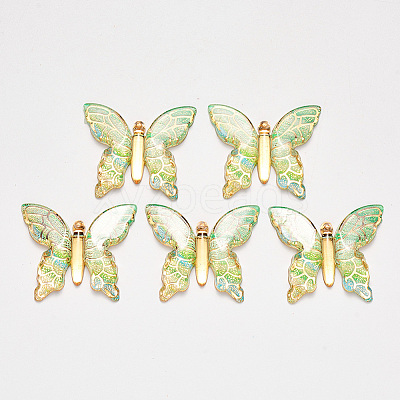 Transparent Acrylic Pendants X-TACR-R140-06H-1