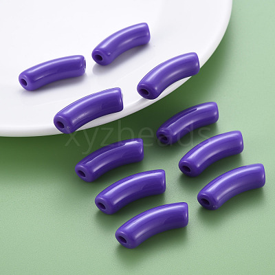 Opaque Acrylic Beads MACR-S372-001B-S017-1