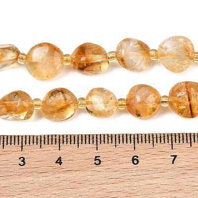 Heated Natural Citrine Beads Strands GG-CBA3A44-C04-02-1