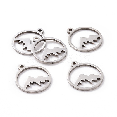 Non-Tarnish 201 Stainless Steel Laser Cut Pendants STAS-S105-T901-1-1