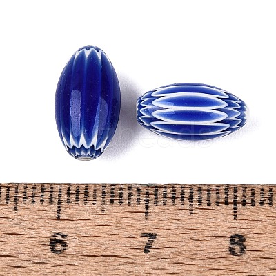 Handmade Millefiori Glass Barrel Beads LA-N002-03E-1