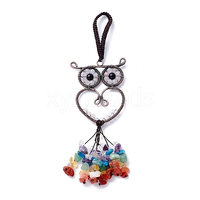 Natural Quartz Crystal Big Pendant Decorations G-P459-05C-1