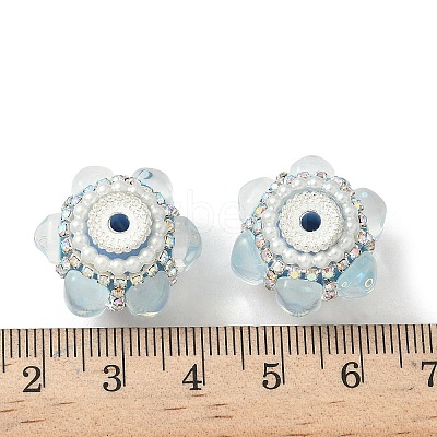 Sparkling Acrylic Rhinestone Beads CLAY-NH0003-01S-06-1