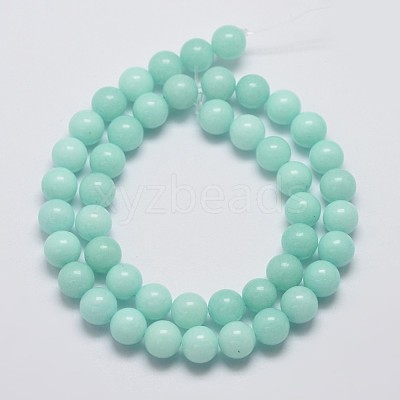 Natural Malaysia Jade Beads Strands G-A146-8mm-B07-1