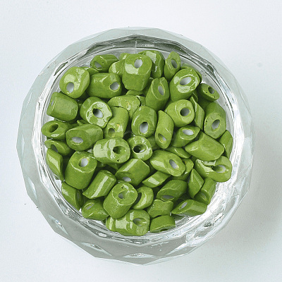 6/0 Baking Paint Glass Seed Beads SEED-S034-A04-1