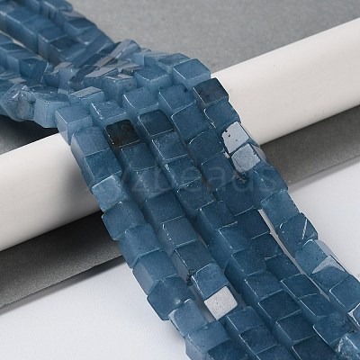 Natural Dyed White Jade Beads Strands G-Q008-C01-01H-1