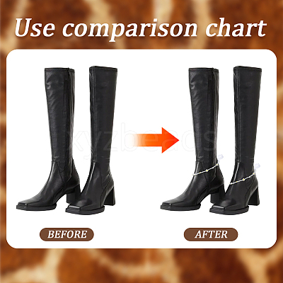 2Pcs Plastic Bead Snow Boot Decoration FIND-GF0009-08A-1