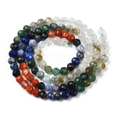 Natural & Synthetic Mixed Gemstone Beads Strands G-D080-A01-01-10-1
