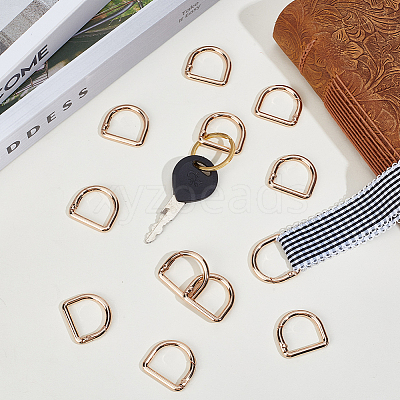 12Pcs Alloy Spring Gate Rings FIND-CN0002-49KCG-1
