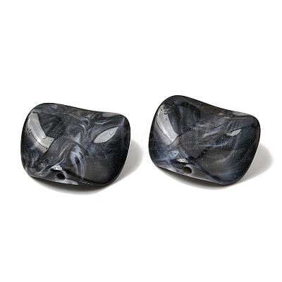 Opaque Acrylic Imitation Gemstone Beads OACR-G061-01B-1