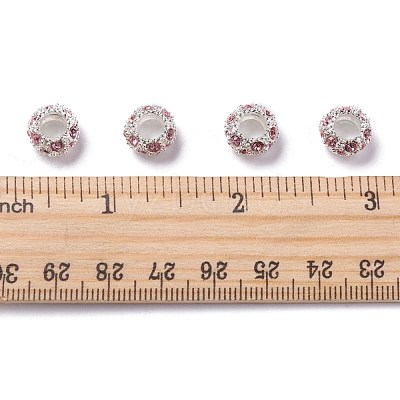 Alloy Rhinestone European Beads CPDL-H999-22-1-1