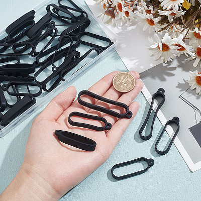 40Pcs 4 Style Anti-Lost Silicone Rings Holder SIL-DR0001-03-1