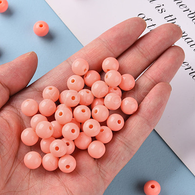 Opaque Acrylic Beads MACR-S370-C10mm-SS2109-1