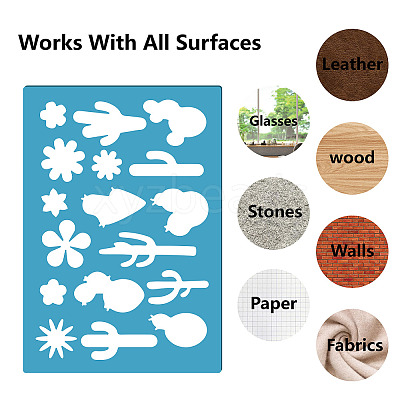Acrylic Earring Handwork Template DIY-WH0359-035-1
