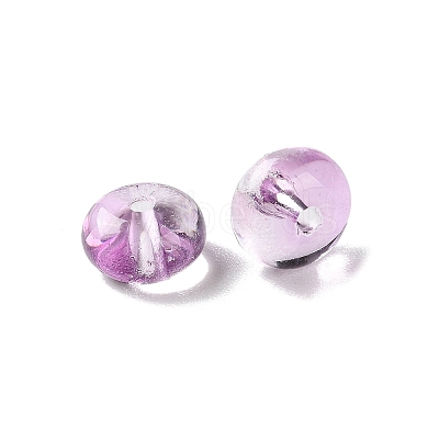 Baking Paint Transparent Glass Beads DGLA-S116-01G-1