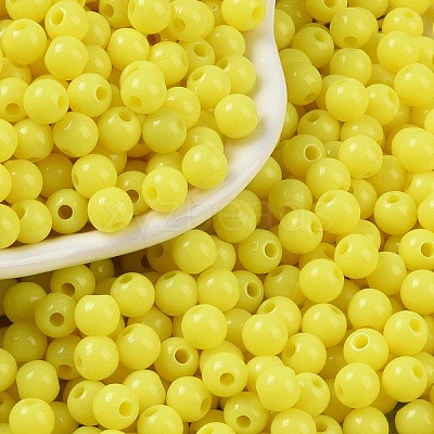Opaque Acrylic Beads SACR-A007-01C-09-1