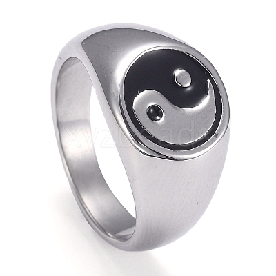 304 Stainless Steel Finger Rings STAS-H101-01P-9-1