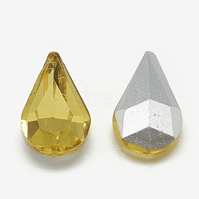 Pointed Back Glass Rhinestone Cabochons RGLA-T082-5x8mm-22-1