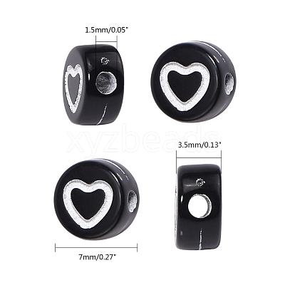 Craft Style Acrylic Beads X-MACR-T023-24A-1