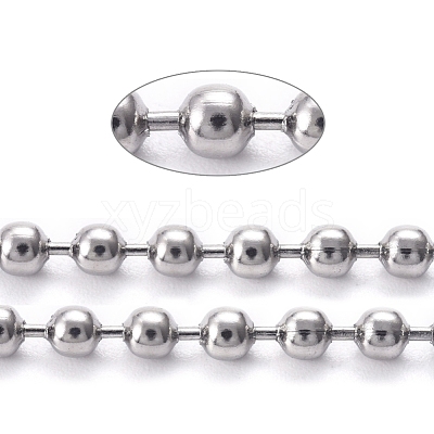 304 Stainless Steel Ball Chains CHS-F009-01C-P-1