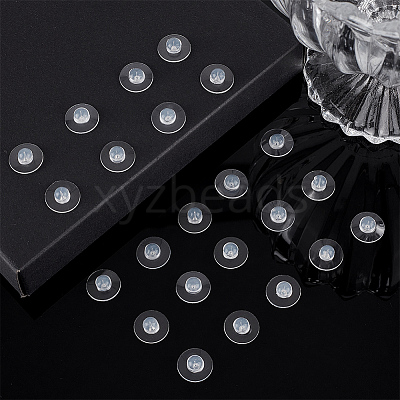 30Pcs Silicone Ear Nuts SIL-BBC0001-04A-1