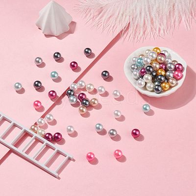 Imitation Pearl Acrylic Beads OACR-S011-10mm-ZM-1