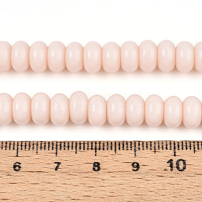 Opaque Spray Painted Glass Beads GLAA-ZX008-8mm-18H-1