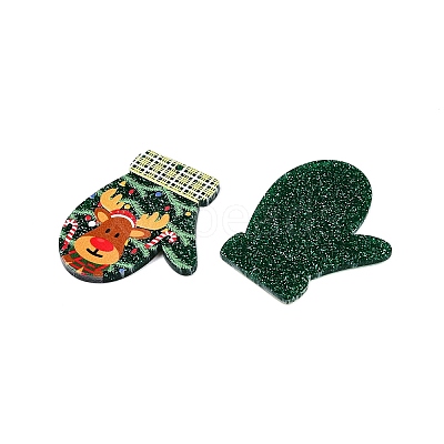 Christmas Theme Printing Acrylic Pendants BACR-N002-01C-1