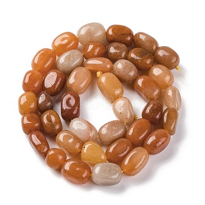 Natural Red Aventurine Beads Strands G-G146-A02-01-1
