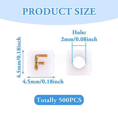 Opaque Acrylic Beads MACR-TAG0001-07F-1