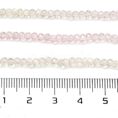 Transparent Painted Glass Beads Strands LS-DGLA-A034-T1mm-A25-1
