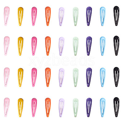 Spray Painted Iron Snap Hair Clips OHAR-CJ0001-01-1