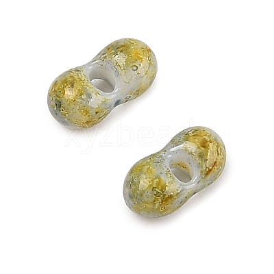 Picasso Glass Seed Beads SEED-Q038-02H-1