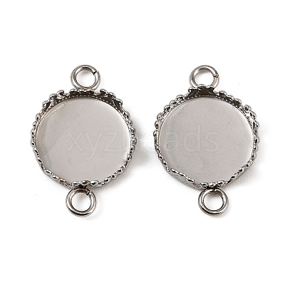 304 Stainless Steel Connector Cabochon Settings X-STAS-NH0003-01P-1