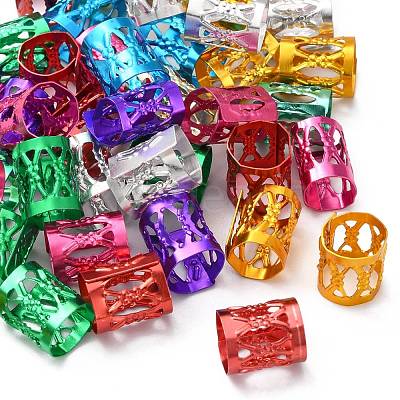 Aluminum Dreadlocks Beads Hair Decoration X-ALUM-R003-M-1