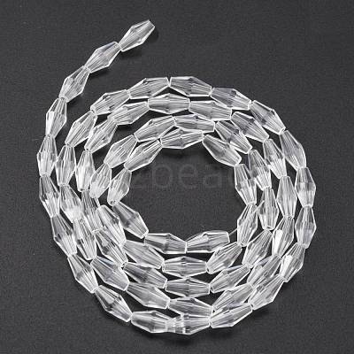 Glass Beads Strands GLAA-R026-8x4mm-15-1