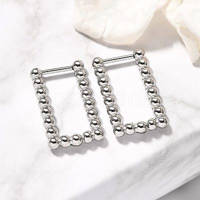 304 Stainless Steel Hoop Earrings for Women EJEW-M068-08A-P-1