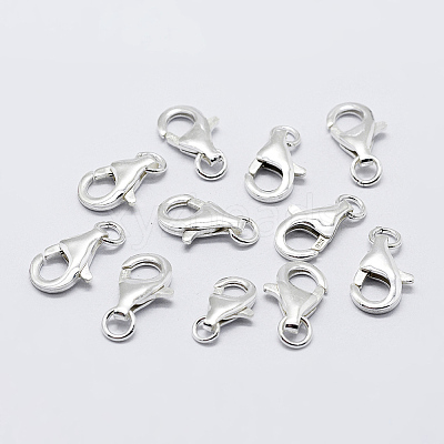 925 Sterling Silver Lobster Claw Clasps STER-K167-074B-S-1