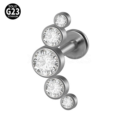 G23 Titanium Threadless Labrets WG33C7B-113-1