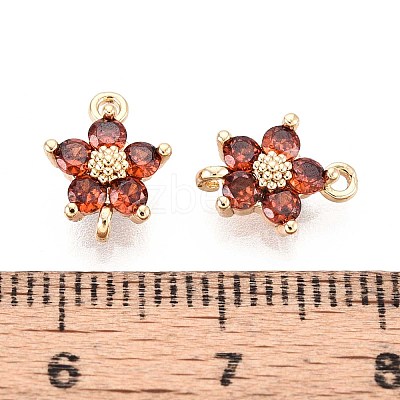 Brass Micro Cubic Zirconia Links KK-N231-27-NF-1