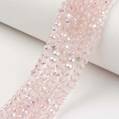 Electroplate Glass Beads Strands EGLA-A034-T6mm-L-1