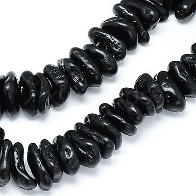 Natural Tektite Bead Strands G-Q481-52-1