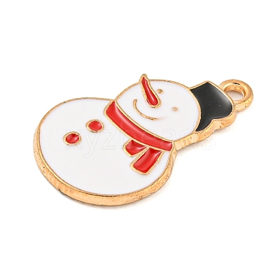 Christmas Theme Alloy Enamel Pendants ENAM-M221-01KCG-10-1