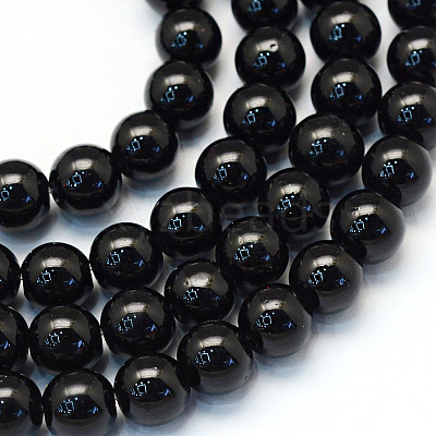 Baking Paint Pearlized Glass Pearl Round Bead Strands HY-Q003-4mm-80-1