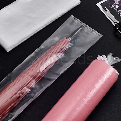 100Pcs Rectangle PE Plastic Film Storage Bags ABAG-WH0038-81A-1