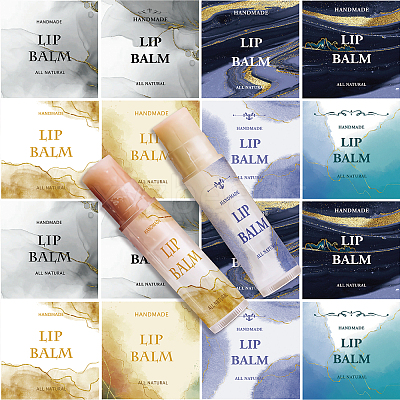 80Pcs 8 Style Custom Lip Balm DIY Label Sticker DIY-CP0007-95N-1