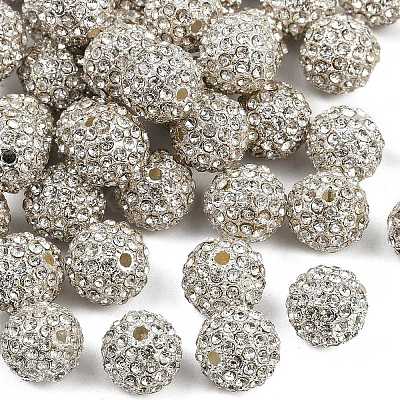 Alloy Rhinestone Beads RB-A034-12mm-A01S-1