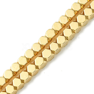 Electroplated Synthetic Non-Magnetic Hematite Beads Strands G-H020-H01-02-1