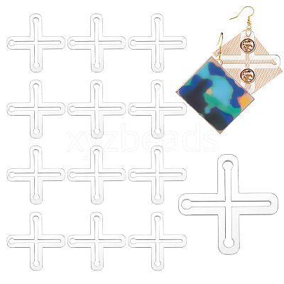 36Pcs Transparent Acrylic Multi-strand Links TACR-PH0001-98-1